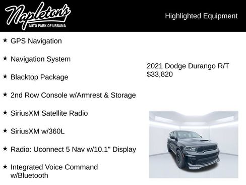 Used 2021 Dodge Durango R/T w/ Blacktop Package AWD/4WD image 4