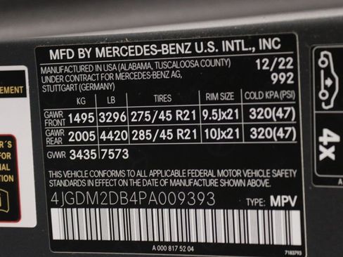 Certified 2023 Mercedes-Benz EQS 450+ SUV image 19