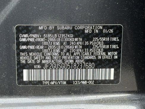 New 2026 Subaru Crosstrek 2.5i Sport AWD/4WD image 31