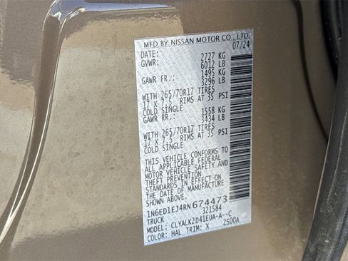 Used 2024 Nissan Frontier Pro-X w/ Technology Package image 28