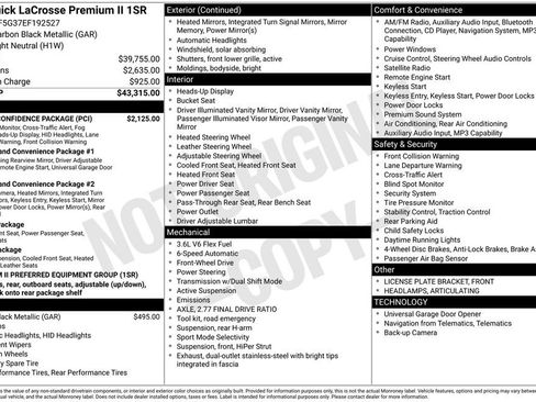 Used 2014 Buick LaCrosse Premium w/ Driver Confidence Package image 4