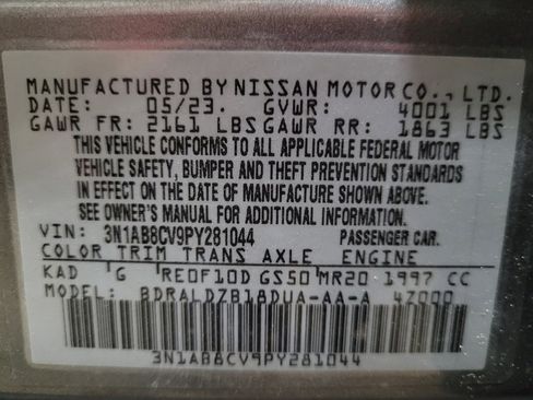 Used 2023 Nissan Sentra SV FWD image 33