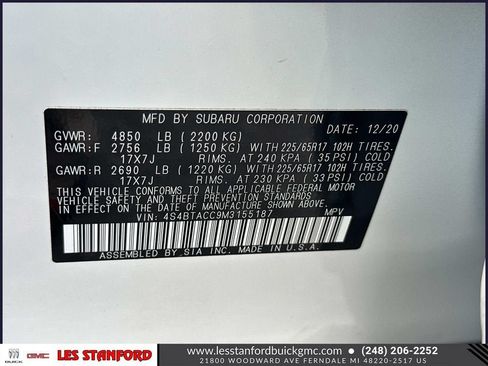 Used 2021 Subaru Outback Premium AWD/4WD image 19