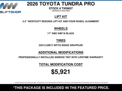 Used 2026 Toyota Tundra TRD Pro AWD/4WD image 2