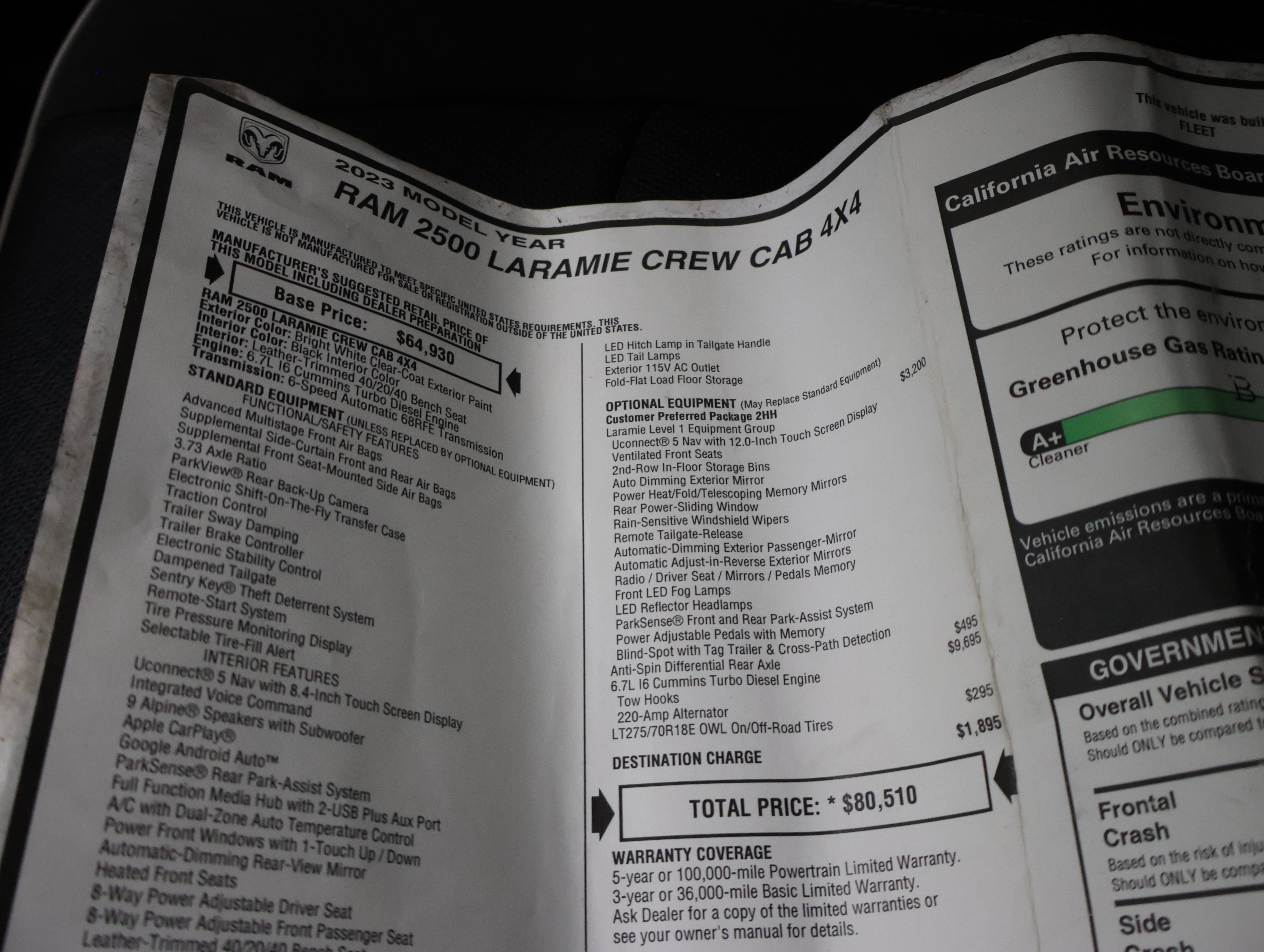 Used 2023 RAM 2500 Laramie AWD/4WD image 65