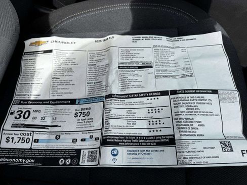 Used 2025 Chevrolet Trax LS w/ LS Convenience Package image 49