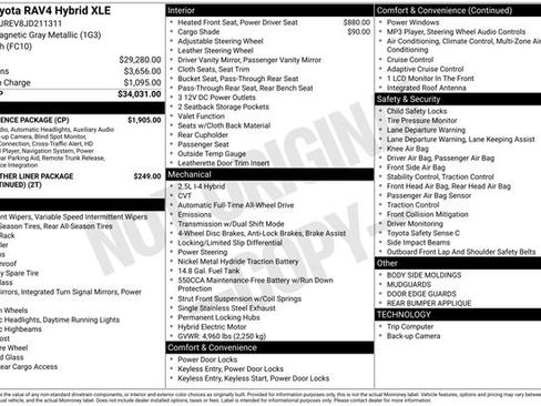 Used 2018 Toyota RAV4 XLE w/ Convenience Package image 34