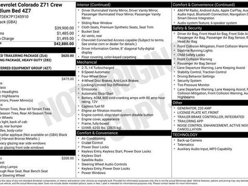 Used 2023 Chevrolet Colorado Z71 w/ Advanced Trailering Package image 38