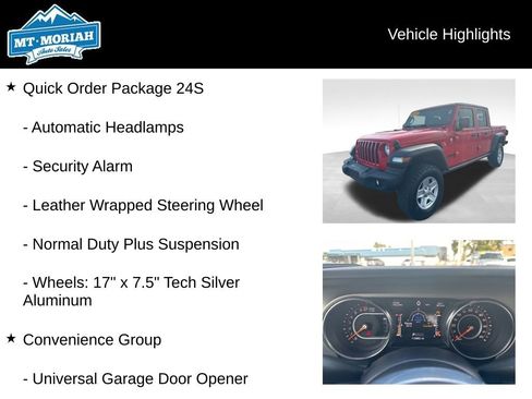 Used 2020 Jeep Gladiator Sport w/ Quick Order Package 24S image 8