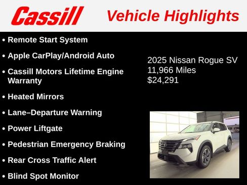 Used 2025 Nissan Rogue SV FWD image 3