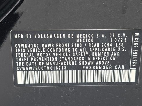 New 2026 Volkswagen Jetta S image 34