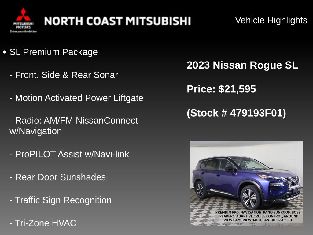 Used 2023 Nissan Rogue SL w/ SL Premium Package AWD/4WD image 2