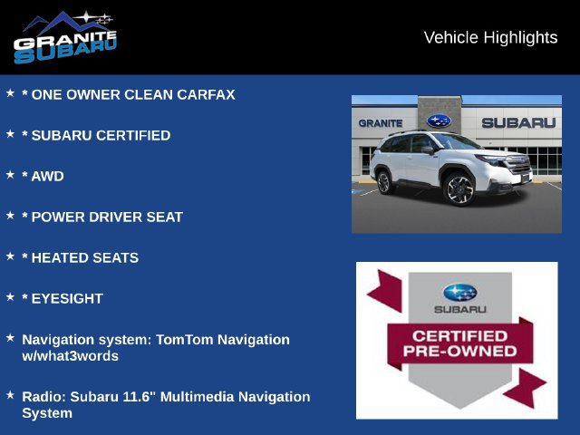 Used 2025 Subaru Forester Premium AWD/4WD image 2