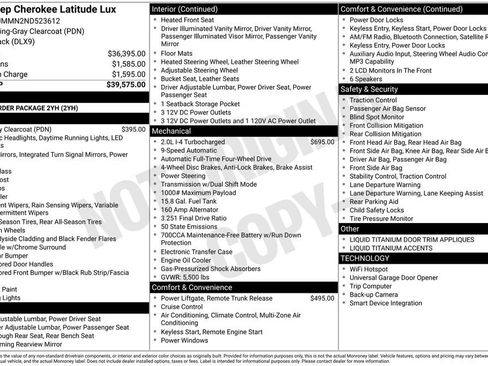 Used 2022 Jeep Cherokee Latitude Lux image 2