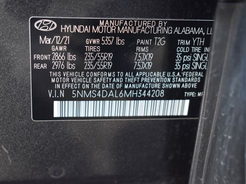 Used 2021 Hyundai Santa Fe Limited image 42