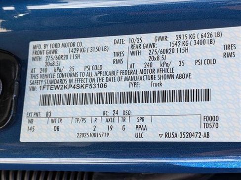 New 2025 Ford F150 STX w/ Equipment Group 200A image 15