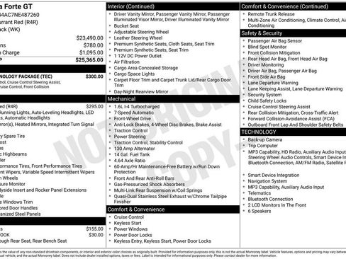 Used 2022 Kia Forte GT w/ GT Technology Package FWD image 13