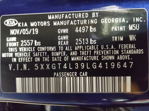 Used 2020 Kia Optima S w/ S Panoramic Sunroof Package FWD image 33
