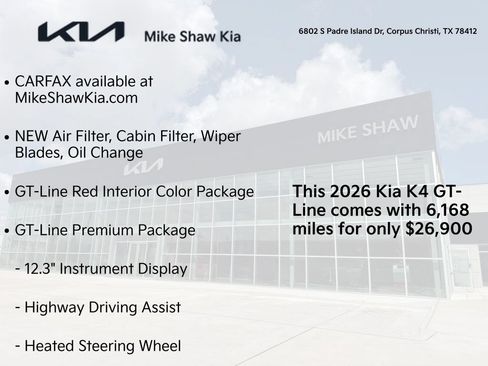 Certified 2026 Kia K4 GT-Line w/ GT-Line Premium Package FWD image 3