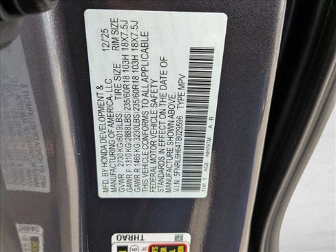 New 2026 Honda Odyssey EX-L image 17