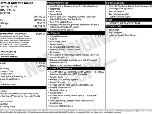 Used 2008 Chevrolet Corvette Coupe w/ Preferred Equipment Group RWD image 15