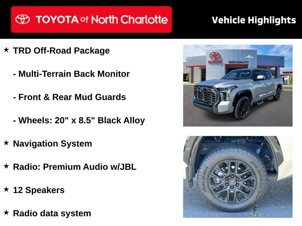 Used 2024 Toyota Tundra Platinum w/ TRD Off-Road Package AWD/4WD image 4