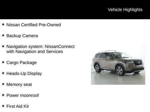 Certified 2024 Nissan Pathfinder Platinum w/ Cargo Package image 4