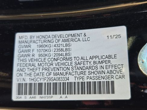 Used 2025 Honda Accord LX image 28