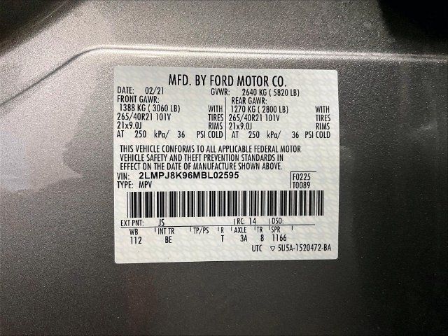 Used 2021 Lincoln Nautilus Reserve w/ Equipment Group 201A AWD/4WD image 32