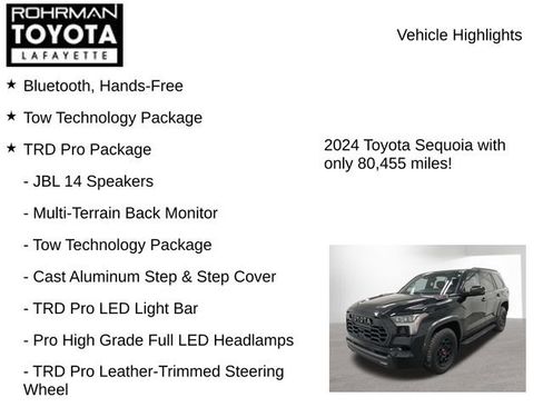 Used 2024 Toyota Sequoia TRD Pro AWD/4WD image 7