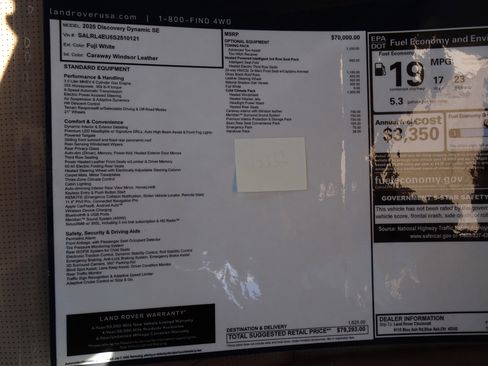 New 2025 Land Rover Discovery Dynamic SE image 4