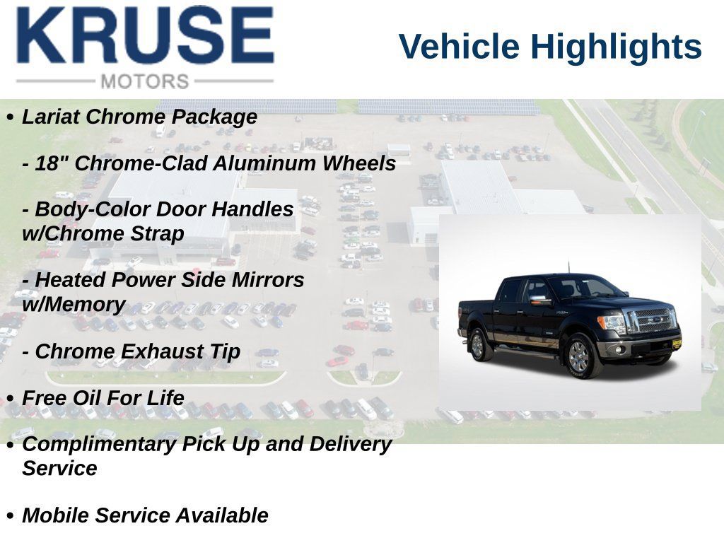 Used 2012 Ford F150 Lariat w/ Lariat Chrome Pkg AWD/4WD image 18