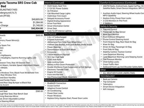 Used 2026 Toyota Tacoma SR5 AWD/4WD image 5