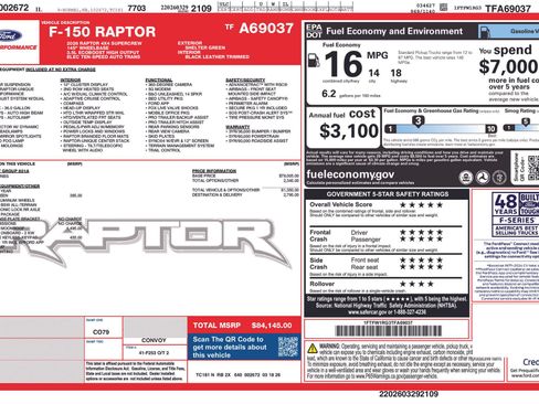 Used 2026 Ford F150 Raptor AWD/4WD image 3