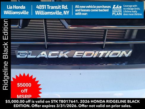 New 2026 Honda Ridgeline Black Edition image 11
