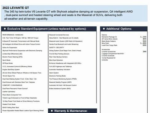 Certified 2022 Maserati Levante GT image 2