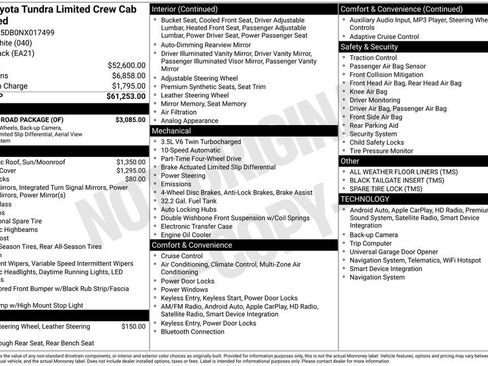 Used 2022 Toyota Tundra Limited w/ TRD Off-Road Package image 6