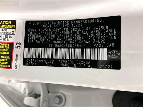 Certified 2025 Toyota Camry XSE FWD image 36