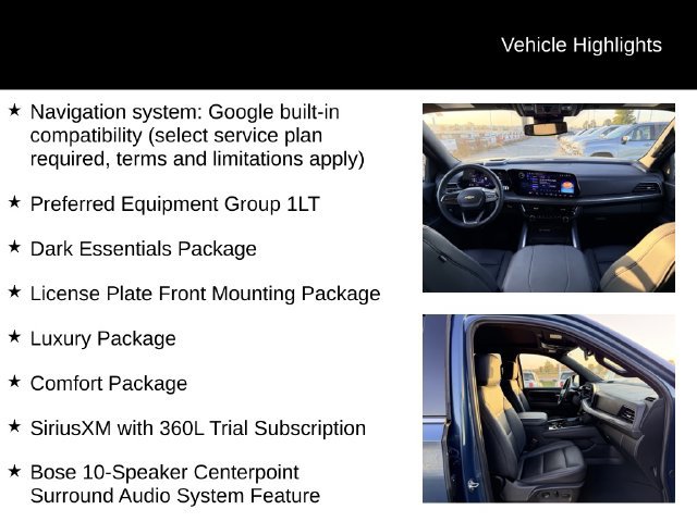 Used 2025 Chevrolet Tahoe LT w/ Comfort Package AWD/4WD image 12