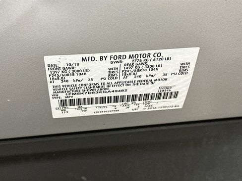 Used 2019 Ford Explorer XLT w/ Equipment Group 202A image 12