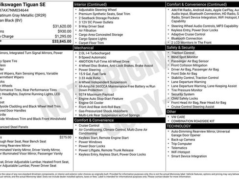Used 2022 Volkswagen Tiguan SE image 28