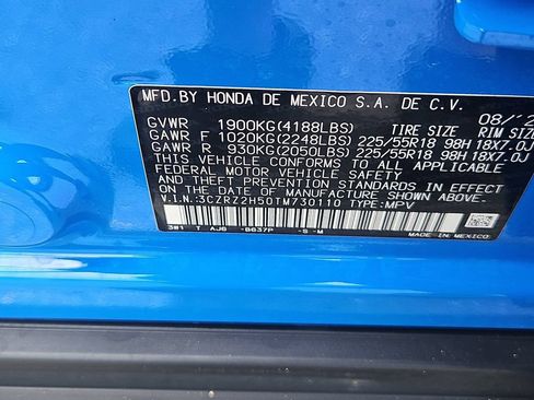 Certified 2026 Honda HR-V Sport image 14