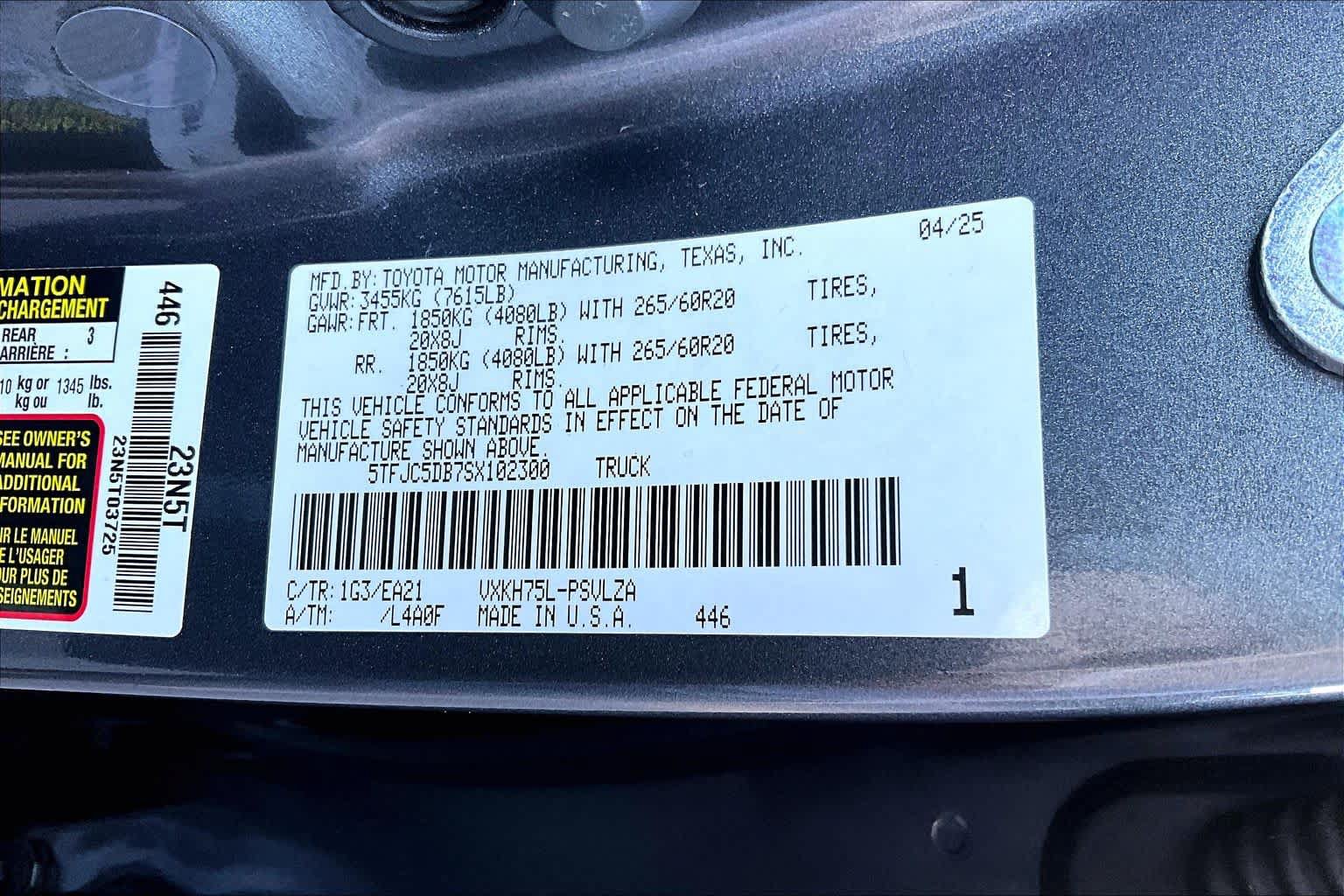 Certified 2025 Toyota Tundra Limited AWD/4WD image 33