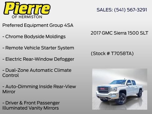 Used 2017 GMC Sierra 1500 SLT AWD/4WD image 12