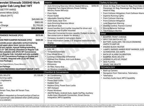 New 2026 Chevrolet Silverado 3500 W/T w/ WT Convenience Package image 8
