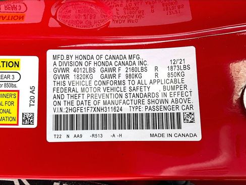 Used 2022 Honda Civic EX image 19