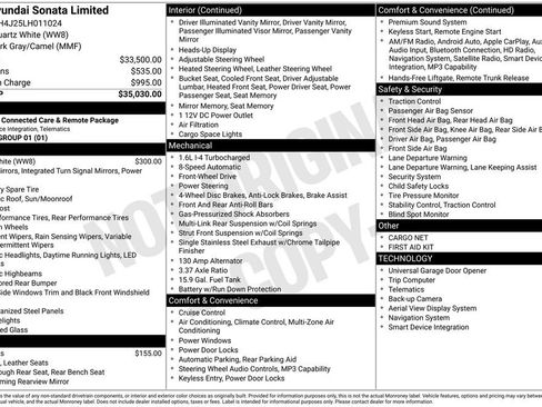 Used 2020 Hyundai Sonata Limited FWD image 1