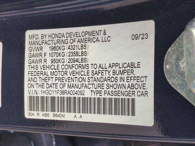 Certified 2024 Honda Accord EX image 25