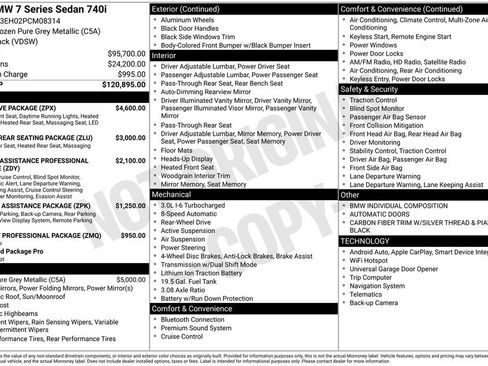 Used 2023 BMW 740i w/ Executive Package RWD image 17