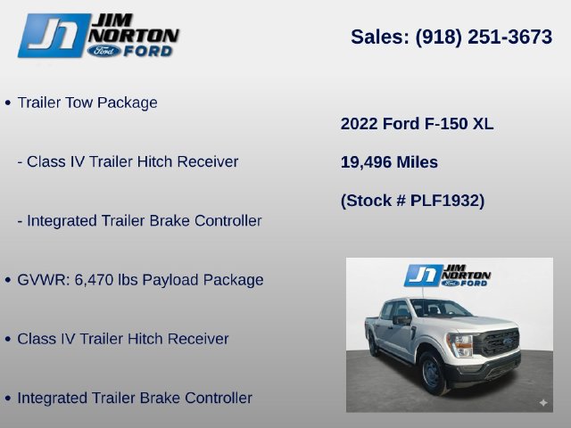 Certified 2022 Ford F150 XL w/ Trailer Tow Package AWD/4WD image 8